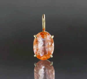 Sunstone scapolite charm 1.51