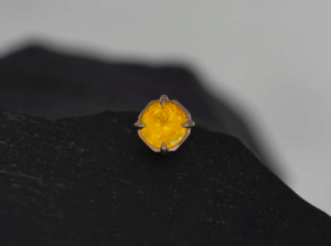 White scapolite single pierce