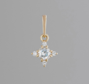 Phenakite × Diamond charm