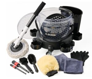 【B.BARON】洗車 バケツ タオル 洗車用品