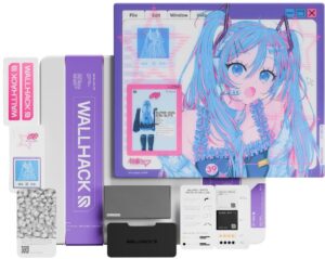 WALLHACK × 初音ミク SP-005 Miku OS ガラスマウスパッド
